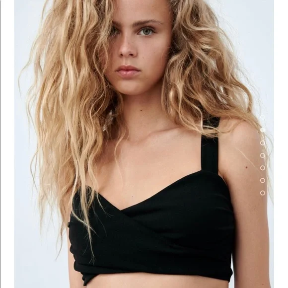Zara black top size medium - Picture 1 of 8